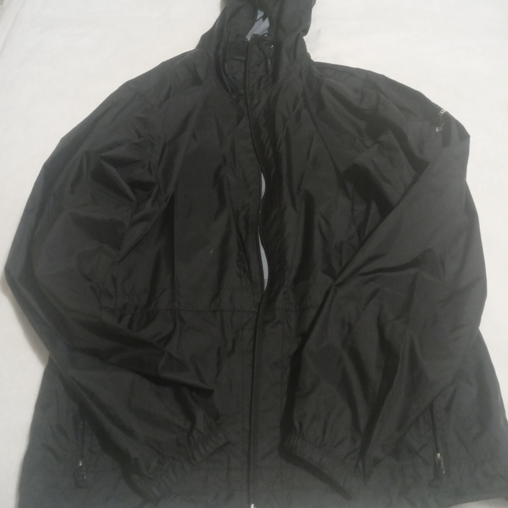 Columbia Glennaker Lake Rain Jacket Black XL Hooded Packable Lightweight